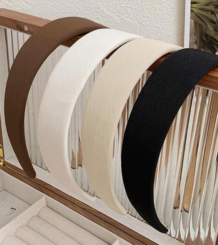 Non-Slip Women's Headbands - 1 Inch Wide Stylish Hair Accessories (4PCS)