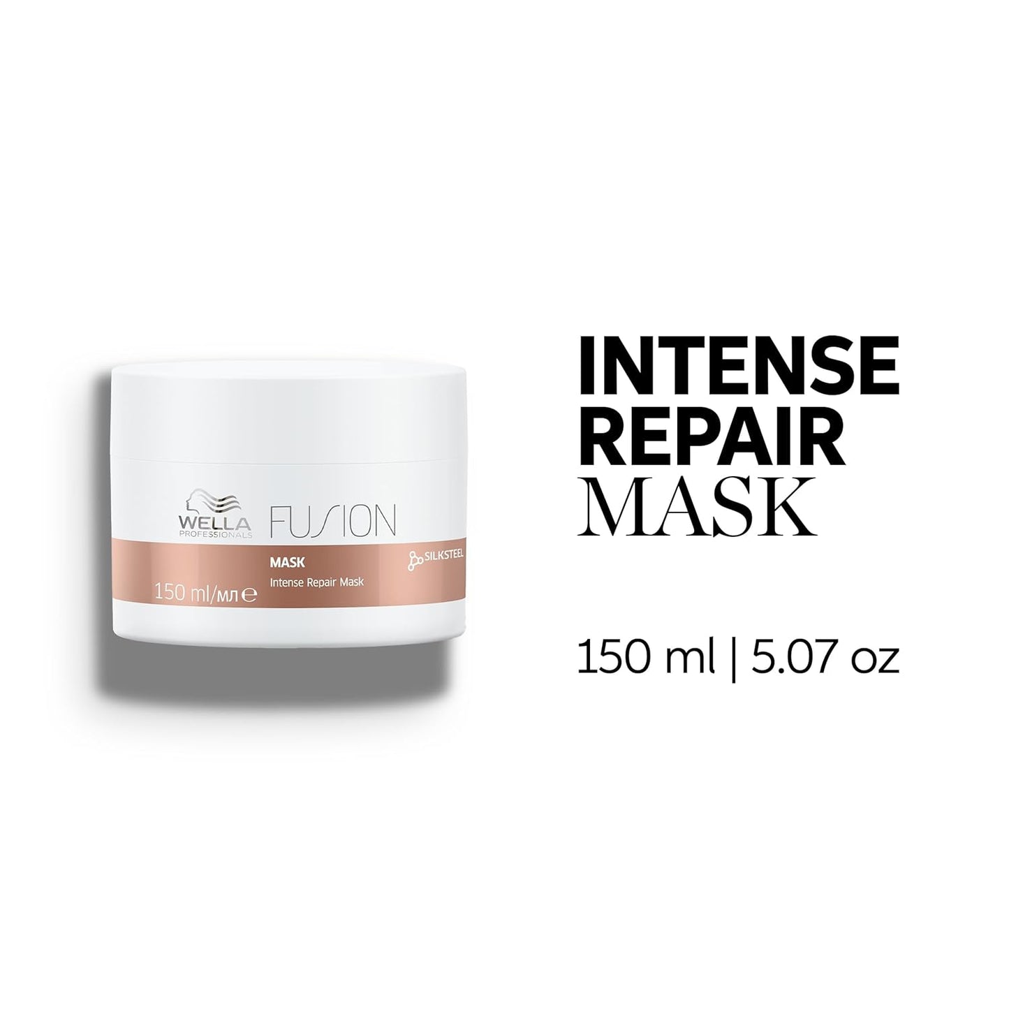 Wella Professionals Fusion Intense Repair Hair Mask - Deep Treatment for Damaged Hair & Breakage Recovery | 8.4 oz