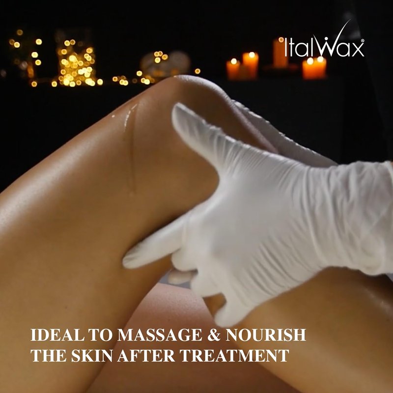 Italwax Luxury Full Body Oil - 250ml / 8.45fl.oz - Prepare the skin for the waxing procedure - Guarantees easy wax application