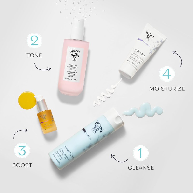 Yon-Ka Lait Nettoyant | Gentle Milk Cleanser & Makeup Remover with Plant-Based Ingredients | Moisturizes and Balances Skin pH | All Skin Types and Paraben Free | 6.76 fl oz