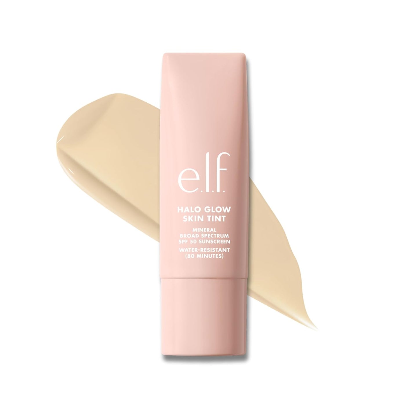 e.l.f. Halo Glow Skin Tint SPF 50 - Tinted Moisturizer for Light Buildable Coverage | Vegan & Cruelty-Free, 2 Fair Warm