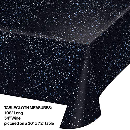 Galaxy Design Plastic Table Cover 54" x 108" for Parties