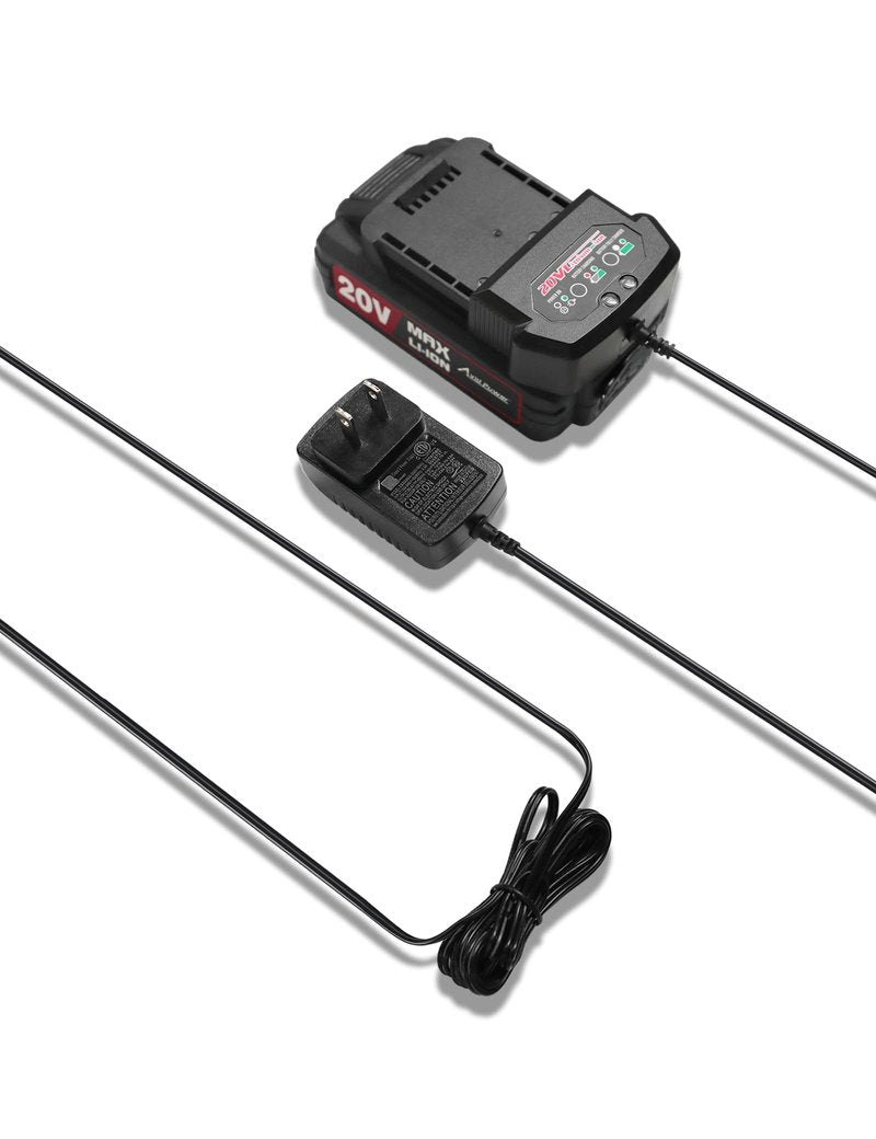 AVID POWER 20V Max Lithium Ion Battery Charger, Only Compatible with Avid Power 20V 1.5/2.0Ah Batteries (Excludes 3.0Ah Batteries)