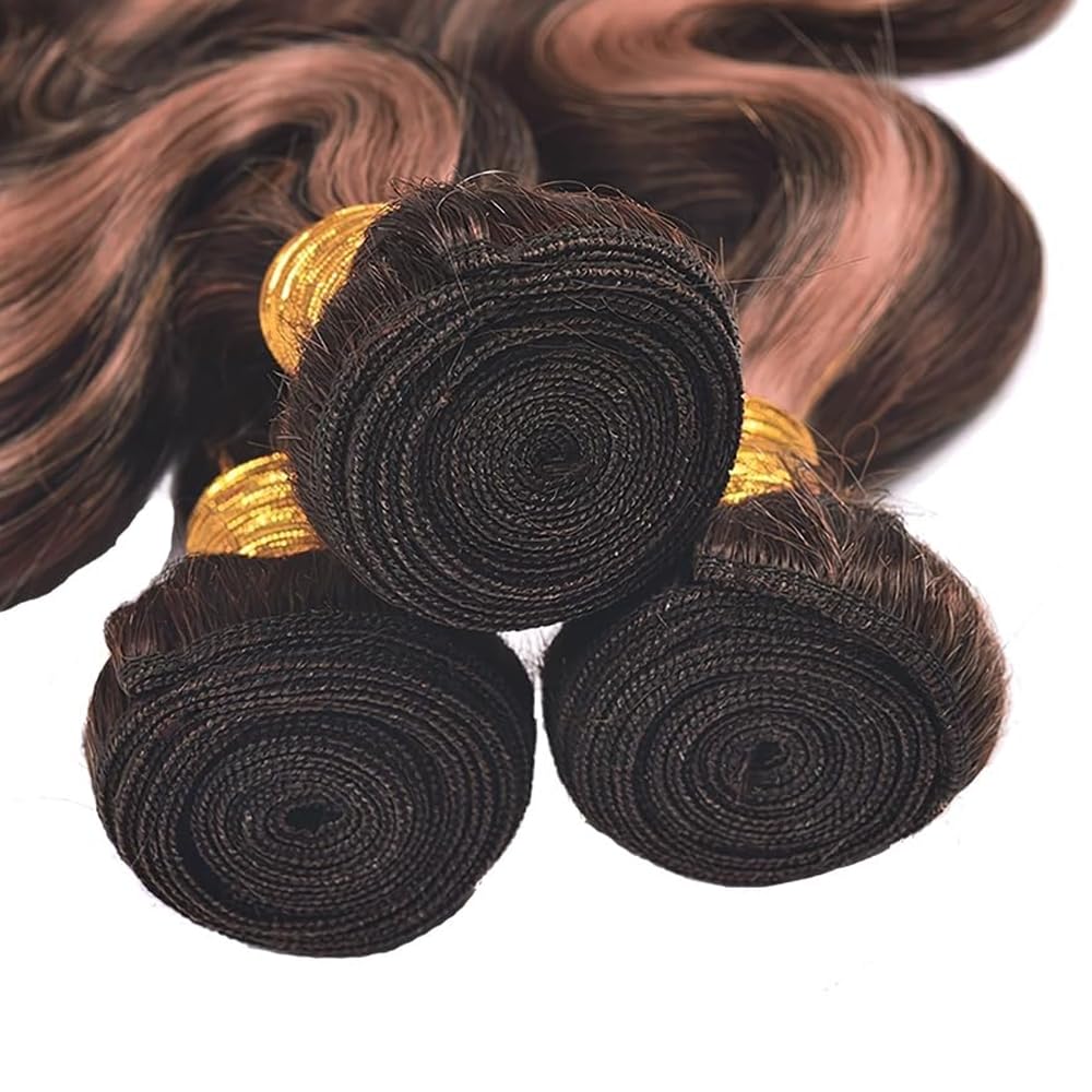 Highlight Bundles Human Hair P430 Body Wave Bundles 28 30 32 inch Brown Body Wave Bundle Color #4 and #30 Human Hair Bundle