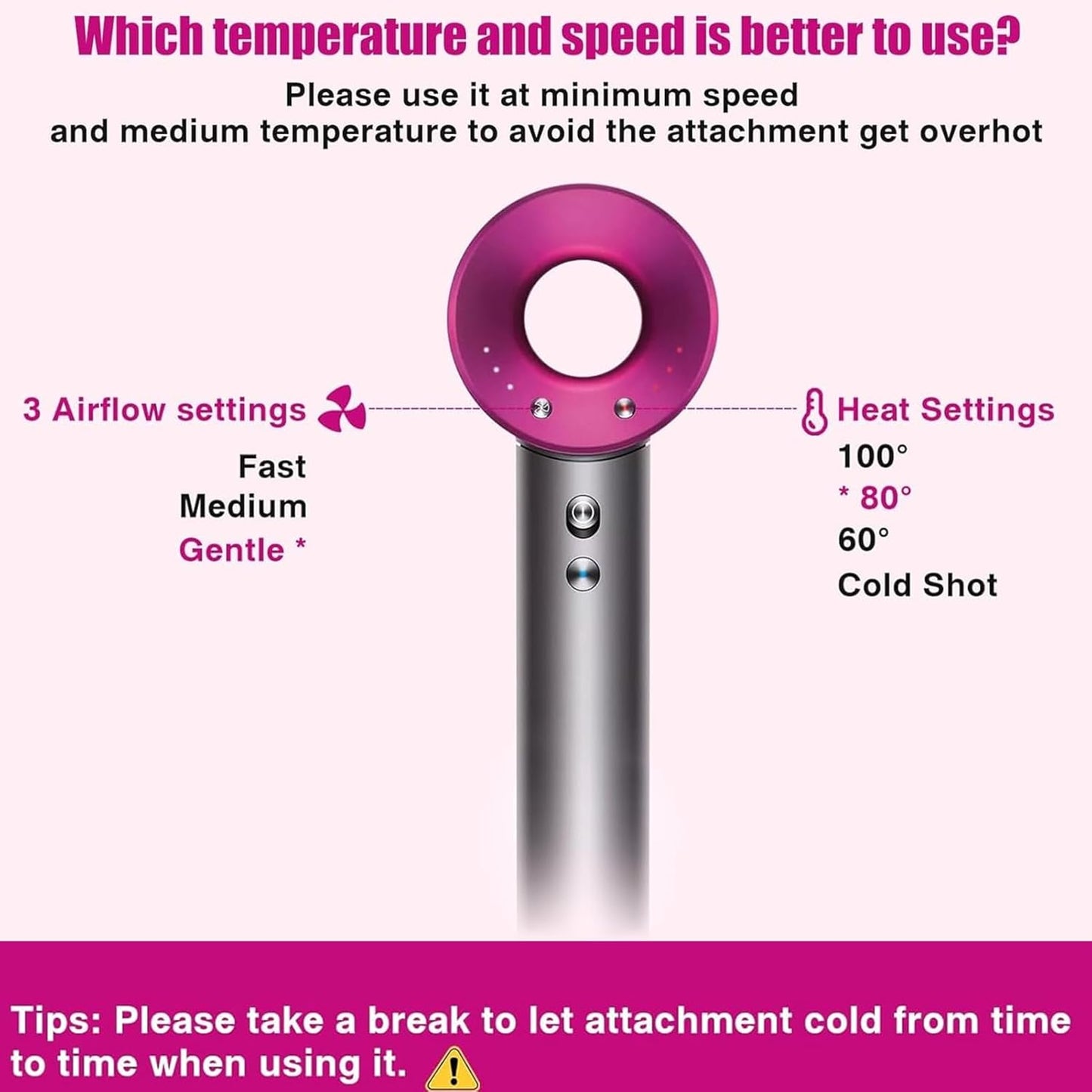 Dyson Airwrap Curling Iron Barrels - 1.2 Inch Long Hair Tool | Compatible with HS01 & HS05 Attachments