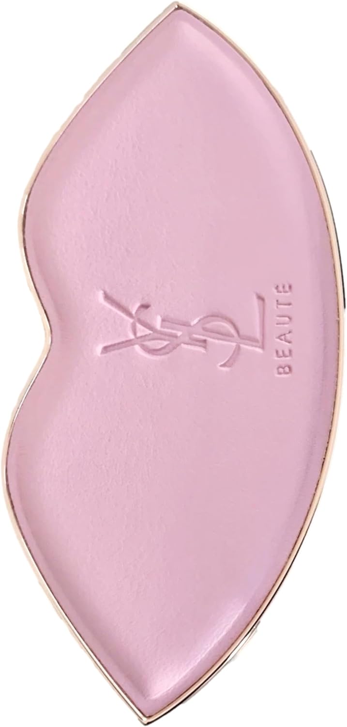 Yves Saint Laurent KISS Lips Compact Makeup Mirror - Small Pink Fashion Mirror (4" L x 2" H)