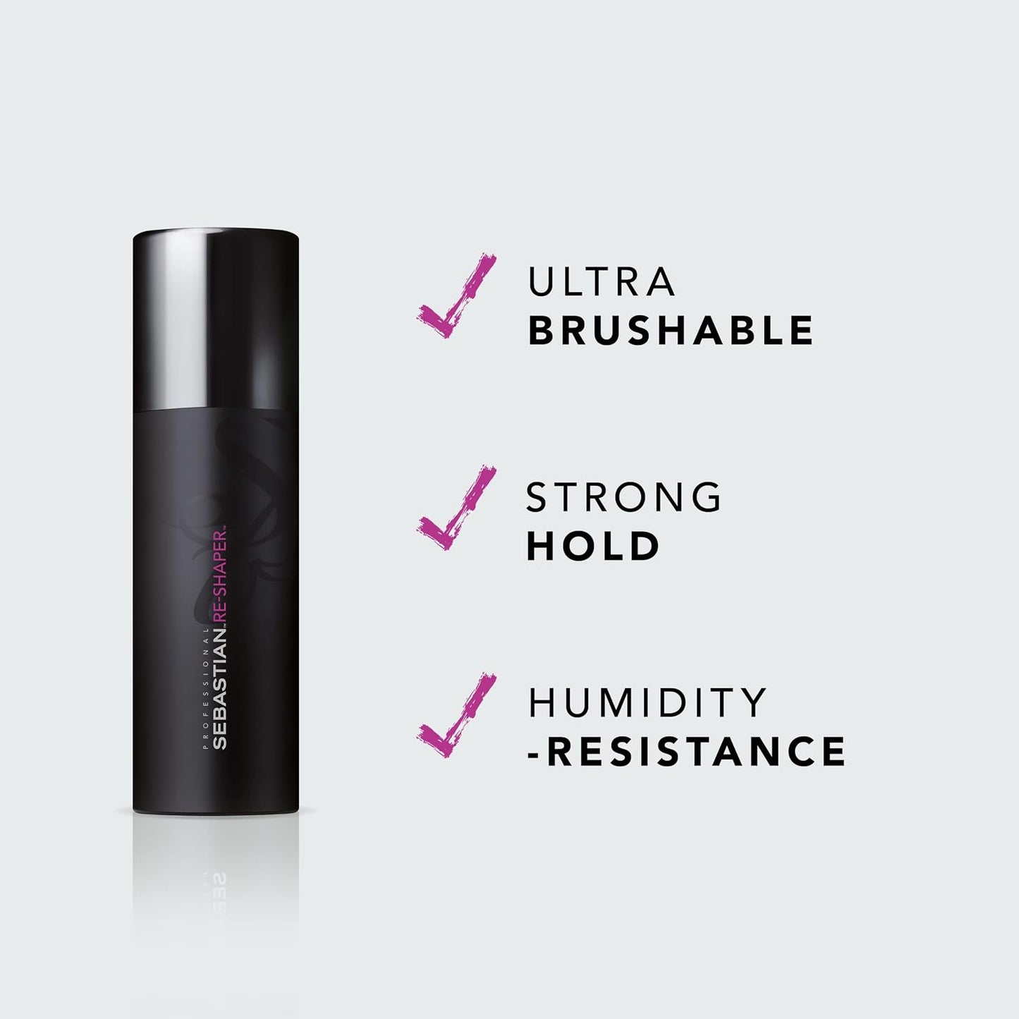 Sebastian Professional Hairspray - Humidity Resistant Strong Hold | Brushable Control for All Hair Types
