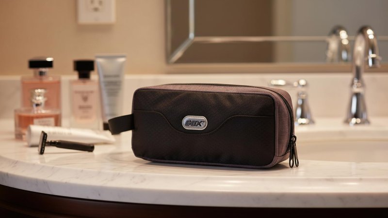 GOX Travel Toiletry Bag Dopp Kit Case for Men Multifunction Packing Organizer Pouch(Black)