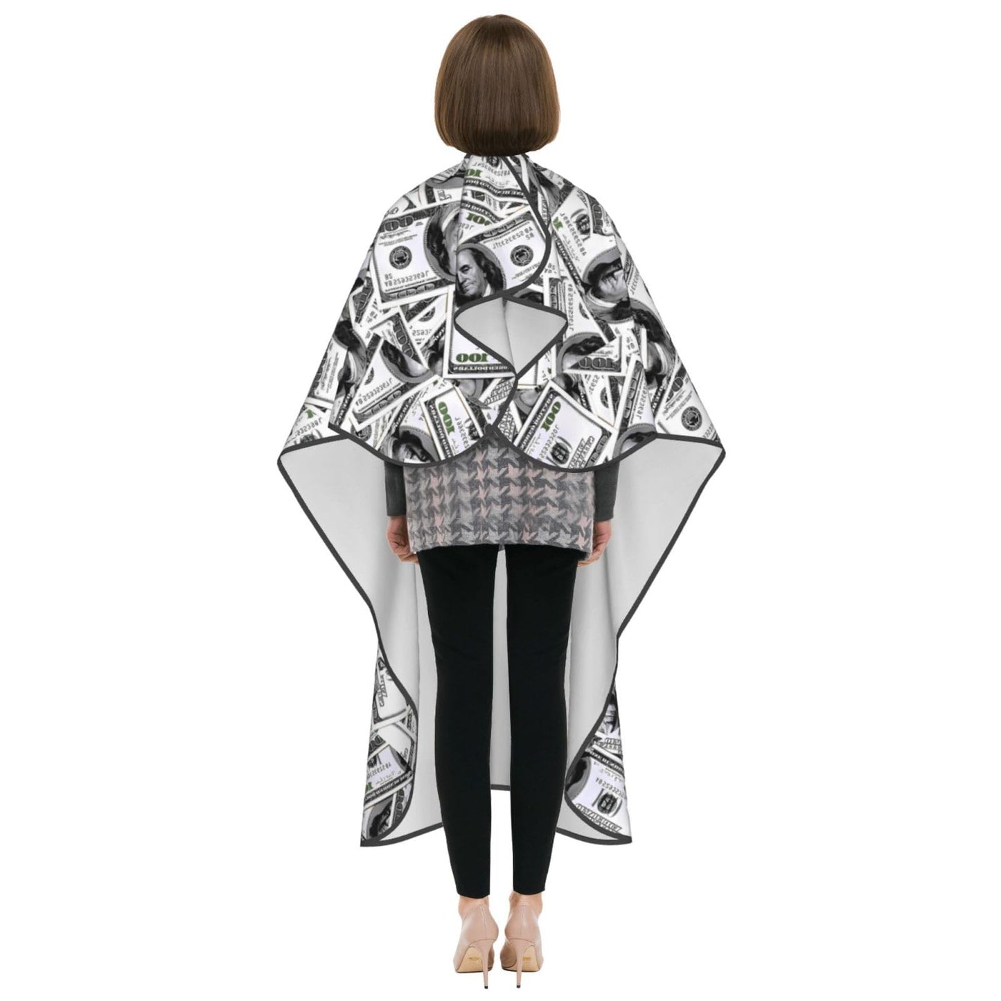 Bill Dollars Vintage Hair Cutting Barber Cape Hair Salon and Dyeing Styling Cloth for Women/Men