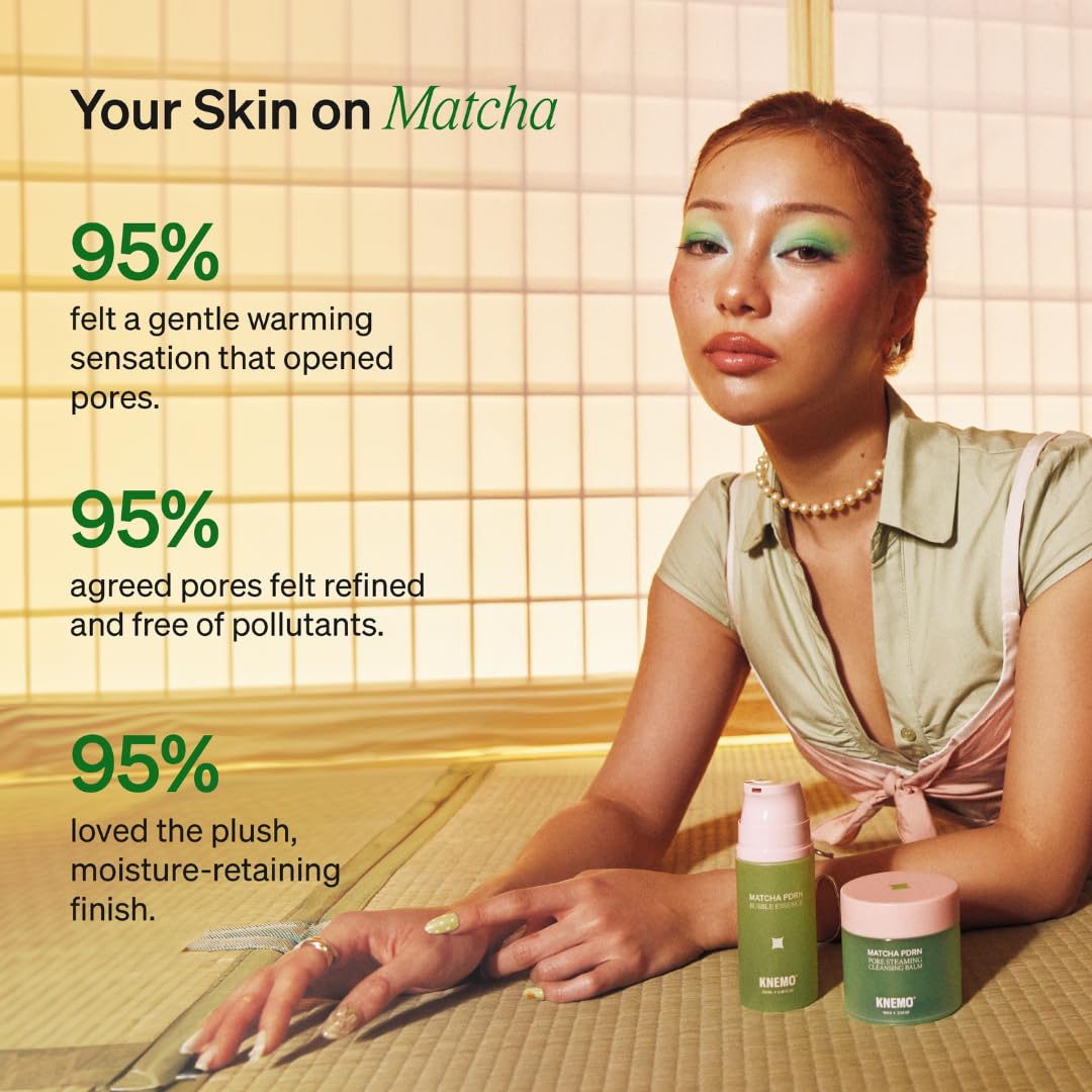 Matcha PDRN Thermal Cleansing Balm - Warming Pore Detox & Makeup Remover | Gentle Double Cleanser for Soft, Glowing Skin