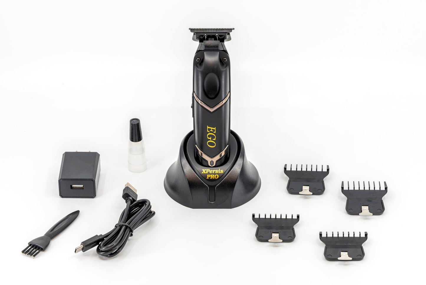 XPERSIS PRO EGO High Torque Brushless DC Motor 7200 RPM DLC Blade Cordless Hair Trimmer with Charging Stand for Barbers and Professionals