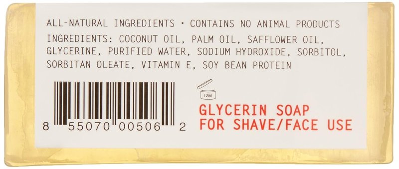 Imperial Barber Glycerin Soap for Shave & Face Use, 6.2 oz.