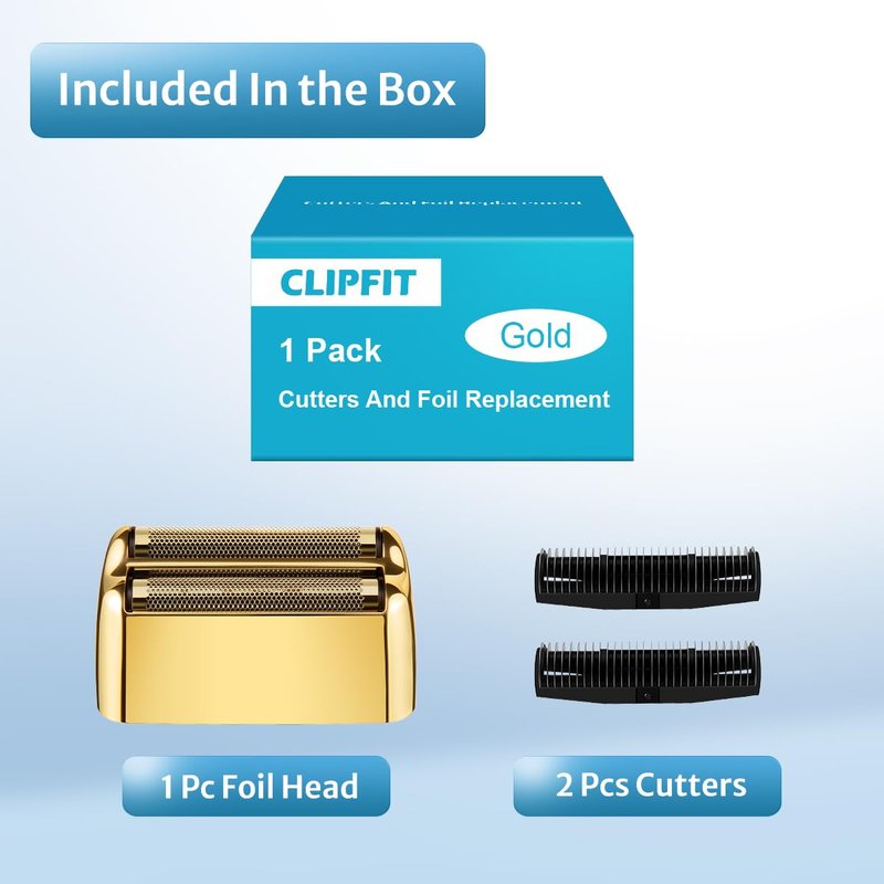 FXFS2 Foil Shaver Replacement Foil Compatible with Babyliss Foil Shaver FXFS2, Gold Color, 1Pack