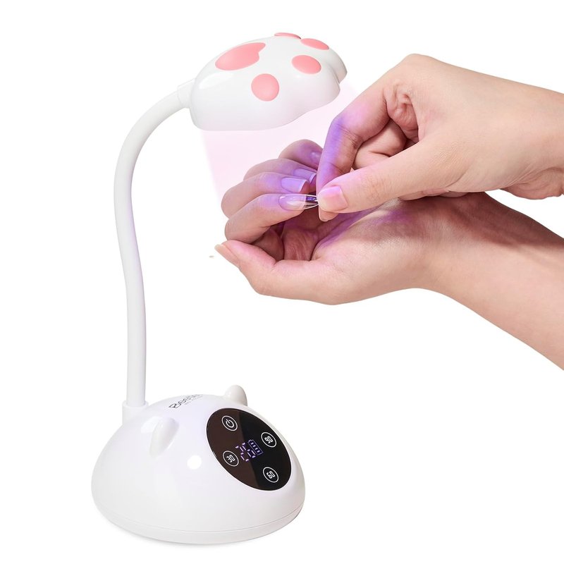Beetles Gooseneck UV Nail Lamp - Mini LED Nail Light with 3 Timers & Smart Sensor | Portable Gel Polish Dryer