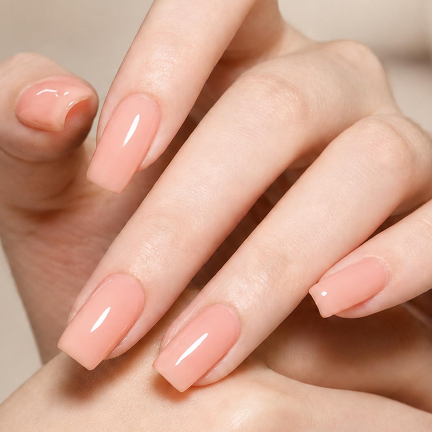 modelones Nail Strengthener and Growth Nail Hardener Extra Strong and Growth Nude Nail Polish Nail Repair for Damaged Nails Strengthening Polish Ridge Filler for Nails & Toenails 15ML
