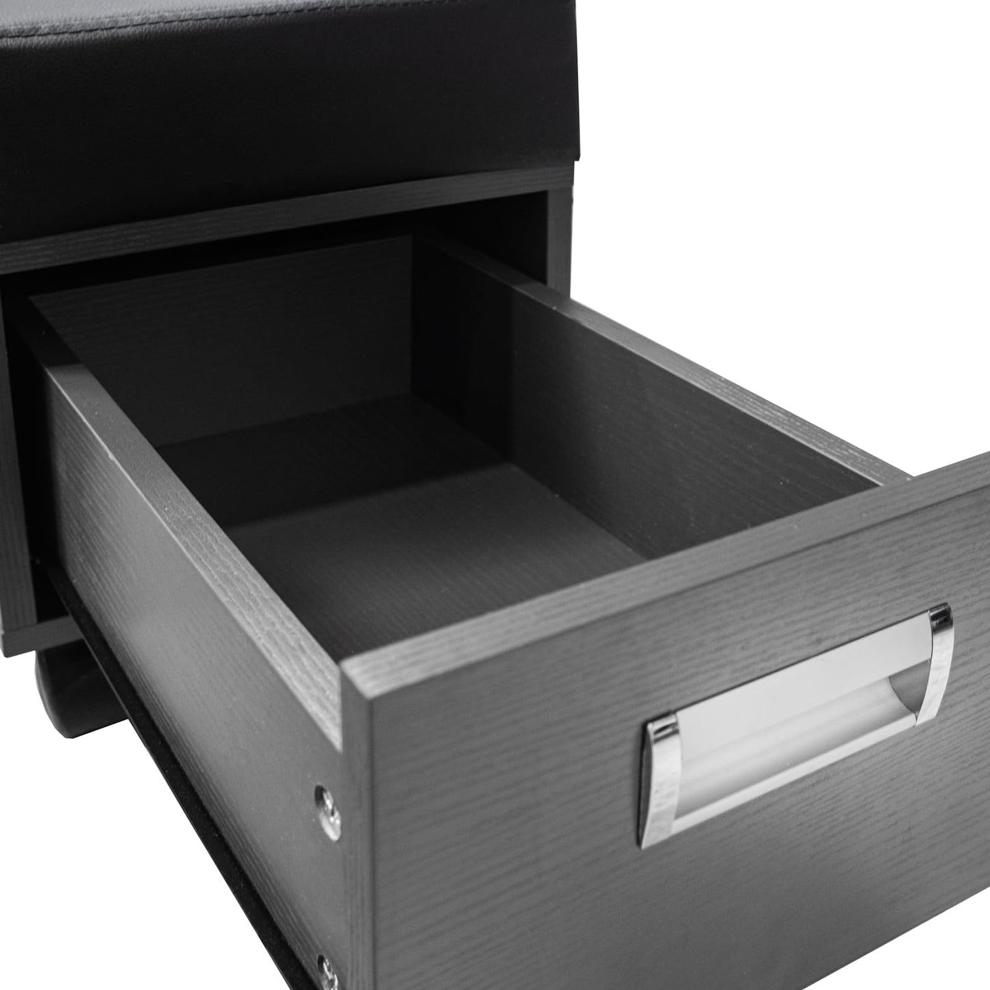 AleraII Pedicure Cart with Footrest Beauty & Spa Nail Salon Furniture, Grey