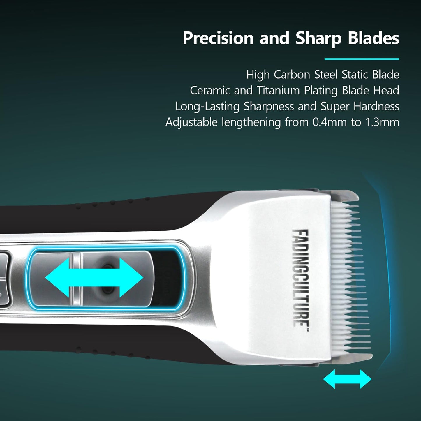 The Fadify 2.0 Cordless Hair Clippers for Men, 7000RPM Professional Barber Clippers Detachable Inclined Blade, Mens Hair Clippers Fading Culture Hair Trimmer Cutting Kit Rechargeable LCD Men Boy Gift