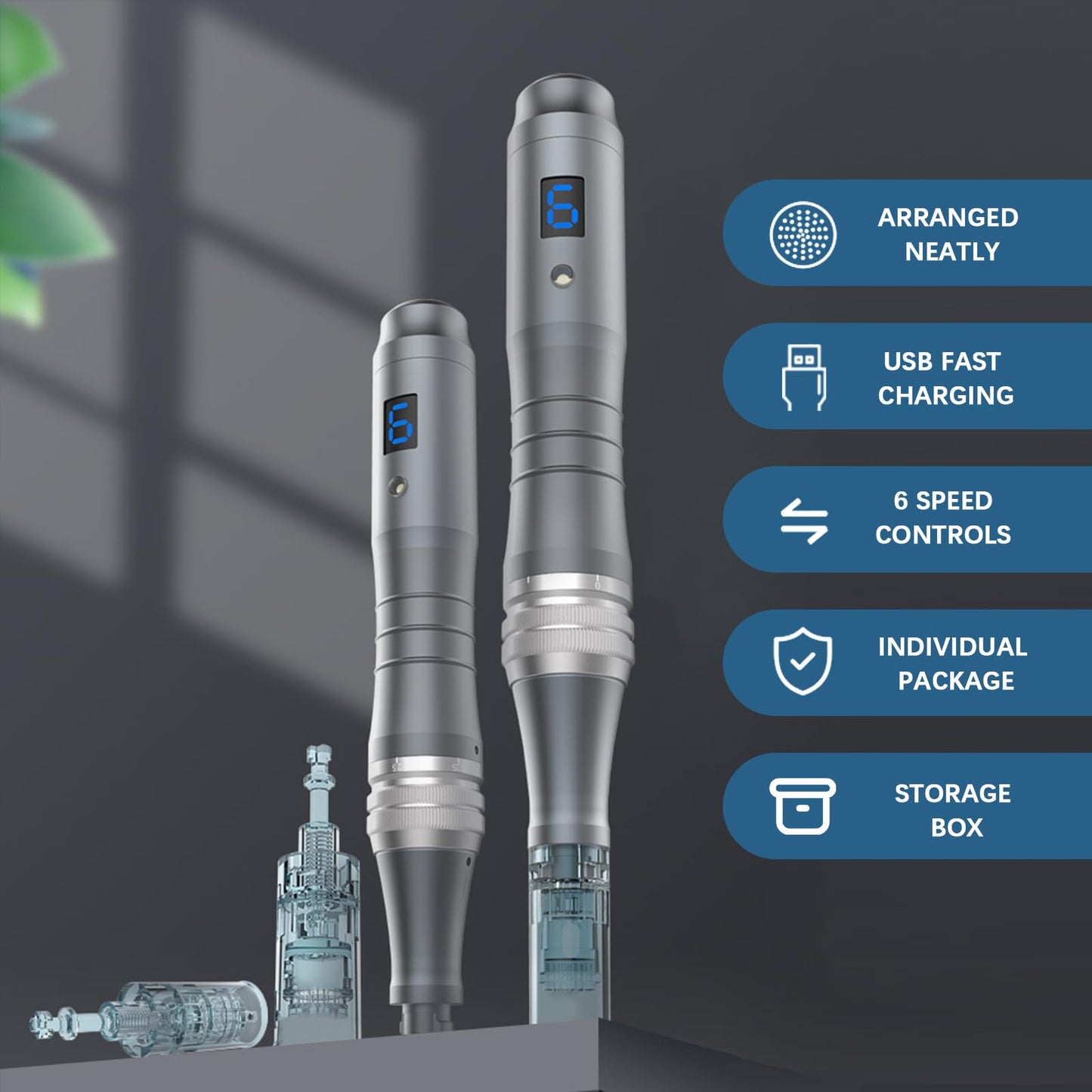 Microneeding Derma Roller Pen |Micro Needle Roller Pen for Home Use Microneedle Roller Pen for Women Men Tools