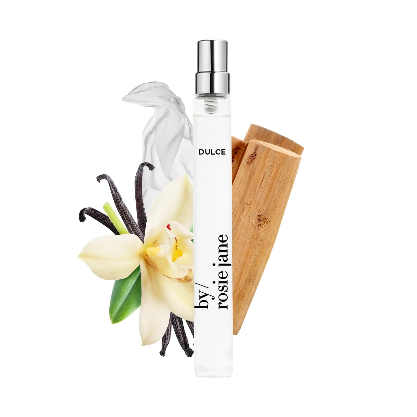 By Rosie Jane Travel Perfume Spray - Dulce Clean Perfume for Women | Non-Toxic Body Mist with Creamy Vanilla & Brown Sugar (10ml)