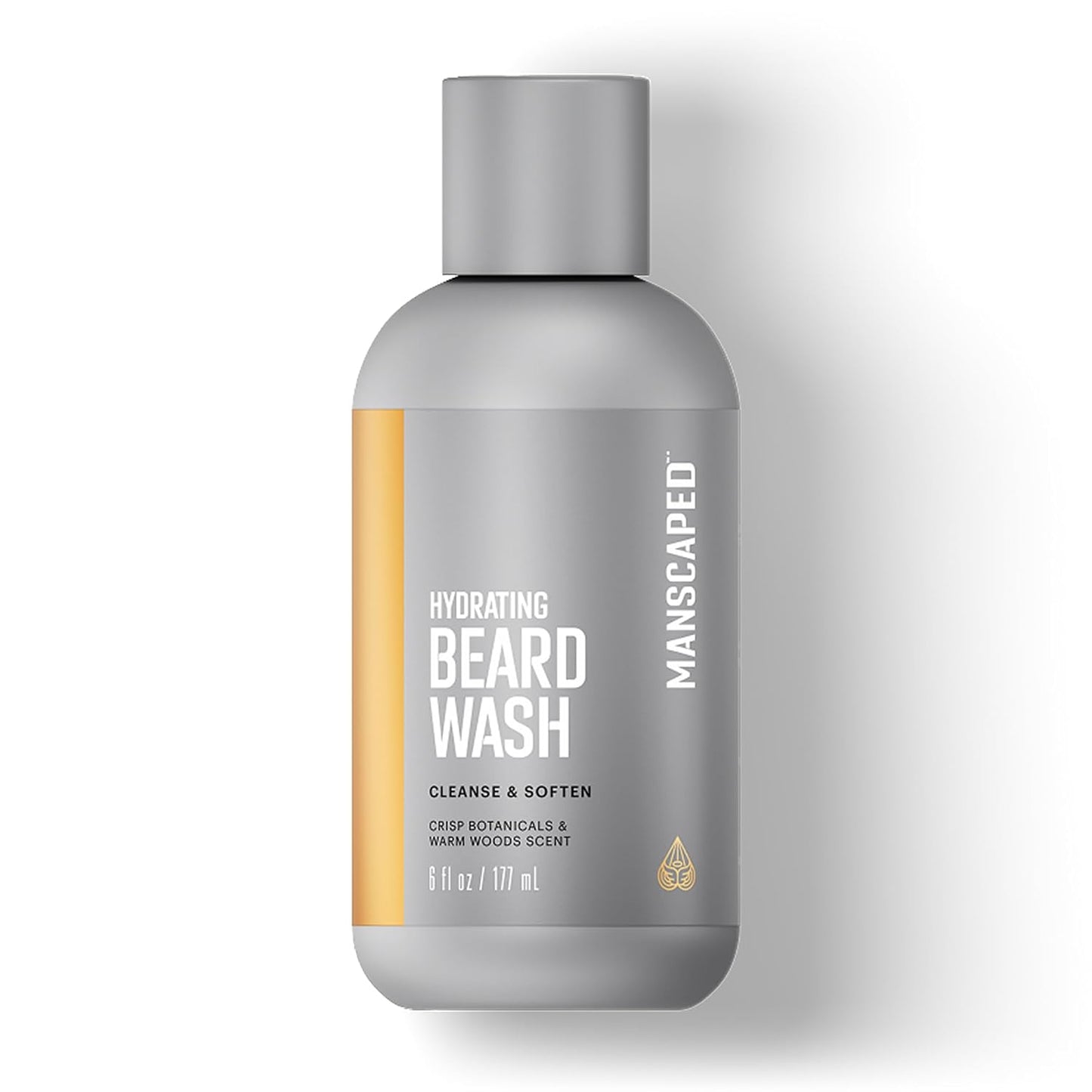 Hydrating Beard Wash - Daily Facial Hair Cleanser with Ceramides & Avocado Oil | Gentle Exfoliating Wash, 6 fl. oz.
