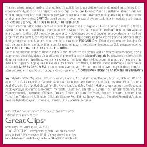 Great Clips Split End Mender 8oz - Strengthens & Smooths Hair