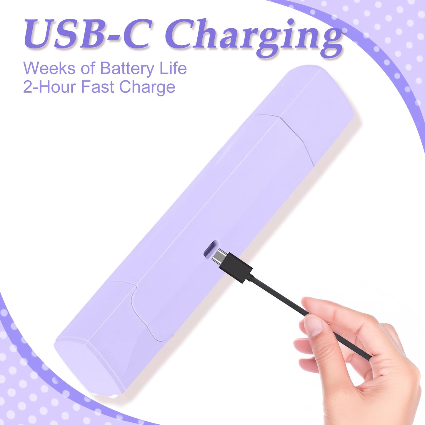 2-in-1 Bikini Trimmer for Women & Electric Women's Shaver,Rechargeable,Gentle Hair Removal for Sensitive Skin(Purple)