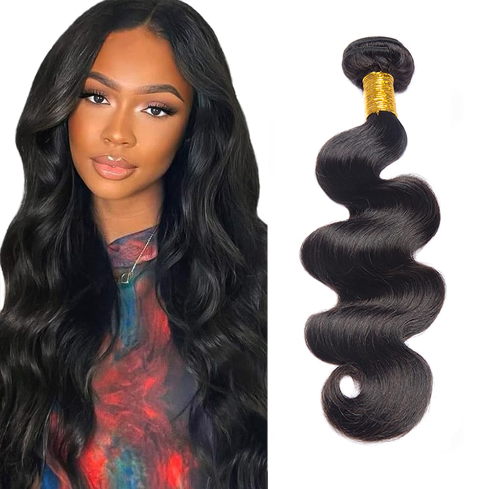 28 Inch Body Wave Bundles Human Hair Body Wave Bundle Unprocessed Brazilian Virgin Hair Extensions Bundles Black Bundle Human Hair