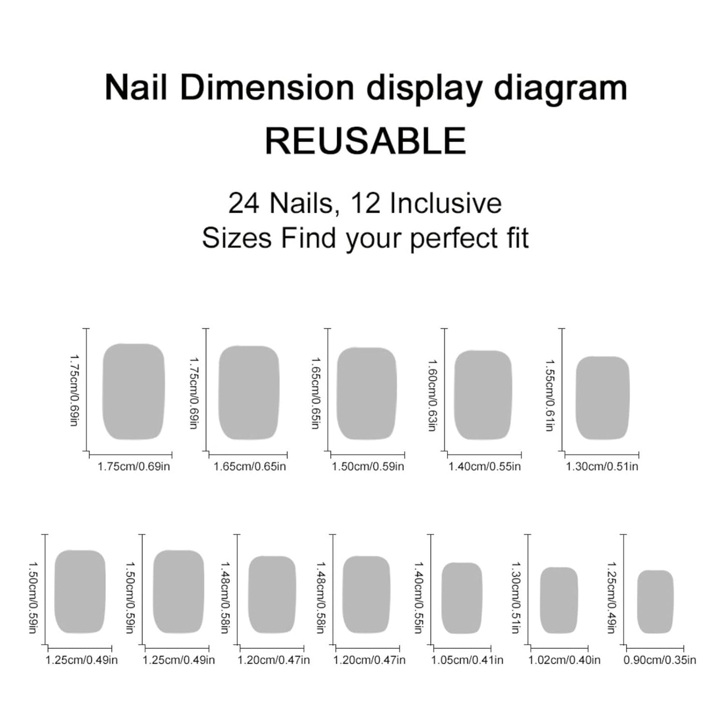 Colorful Press-On Nails - Short Square Acrylic Nails with Gradient Rainbow & White Dots | Full Cover DIY Manicure