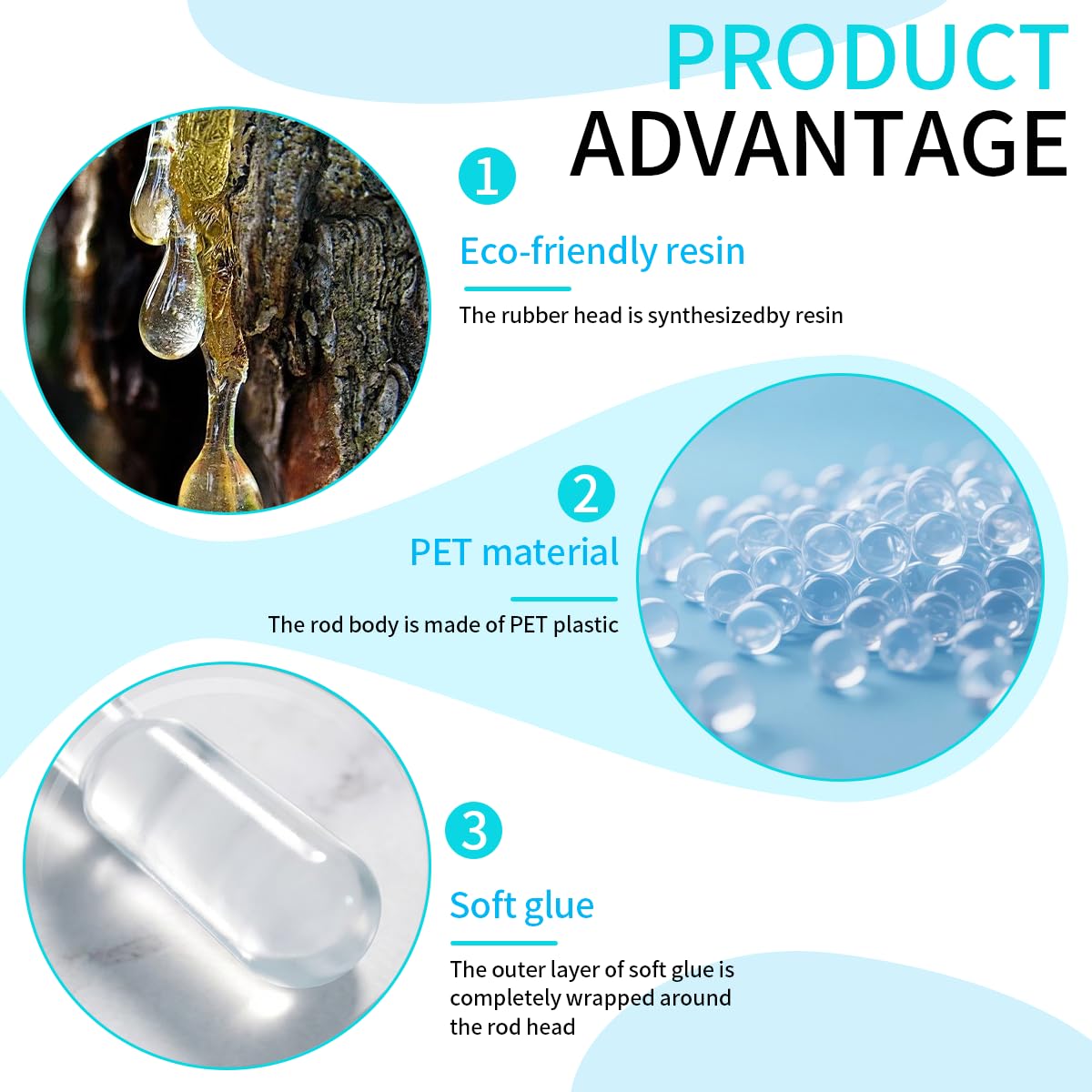 2026 New Sticky Ear Cleaning Stick, Sticky Ear Cleaner Gentle Ear Care, Reusable Soft, Portable Ear Pick, 3 Box(72 pcs)