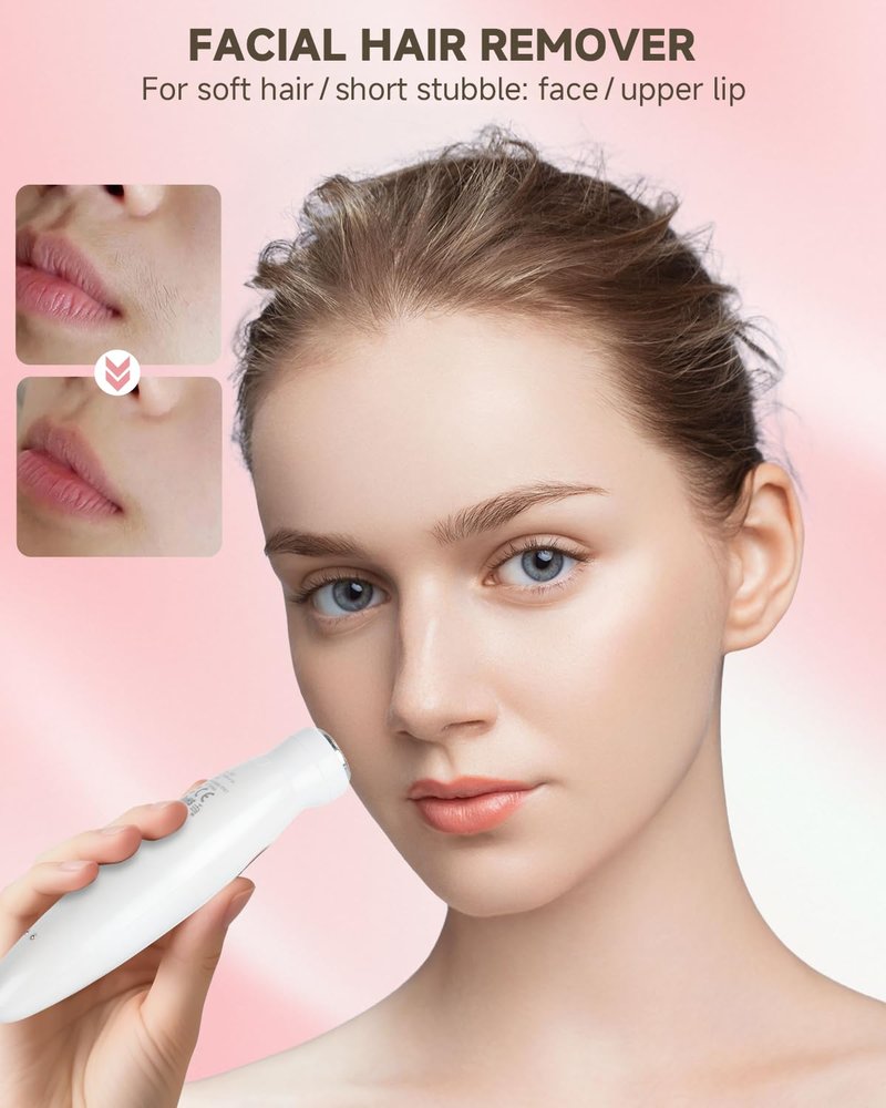 Bikini Trimmer for Women 5 in 1 Electric Razor, Rechargeable LED Display IPX7 Waterproof Hair Removal for Face, Leg, Armpit, Eyebrow, Pubic, Ideal Gift for Women