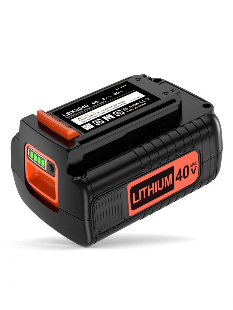 IEFUU 40 Volt MAX 2.0Ah Battery Compatible with Black and Decker 40V Lithium Battery Max LBX2040 LBXR2036 LBXR36 LBX1540 LST540 LST136W, Compatible with Black & Decker 40V Power+ Tool Batteries
