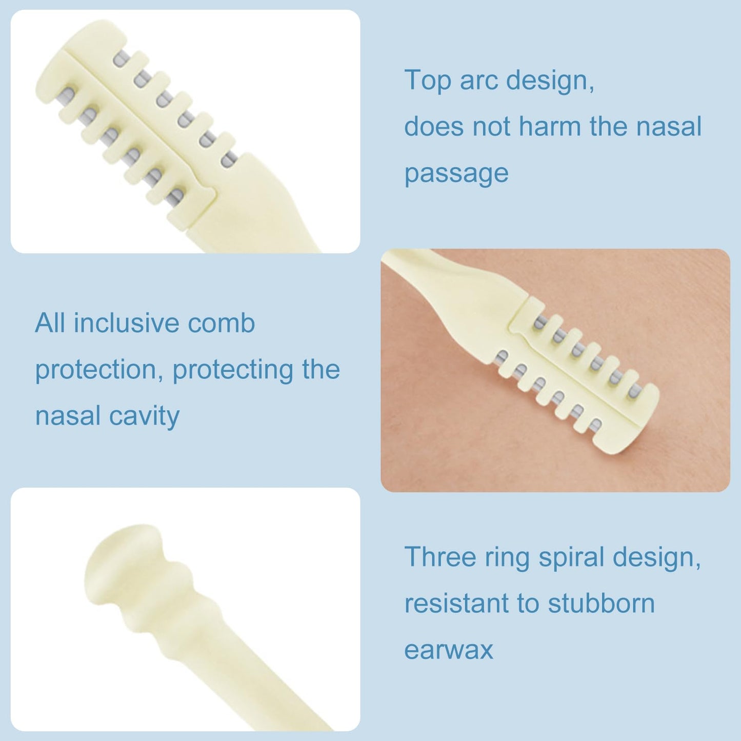 Nose Hair Trimmer for Women,10Pcs Nasal Hair Cutter,Double-Sided Nose Hair Trimmer,Nose Hair Remover,Portable Manual Nose Hair Trimmer,Portable Nasal Remover for Home Travel Essentials
