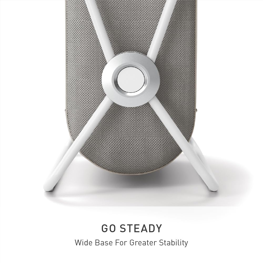 simplehuman X-Frame Hamper, Single Compartment Laundry Hamper for Bedroom Bathroom, Heavy-Gauge Steel Frame, Stain & Odor Resistant Machine Washable Bag, Easy Carry Steel Handles, White