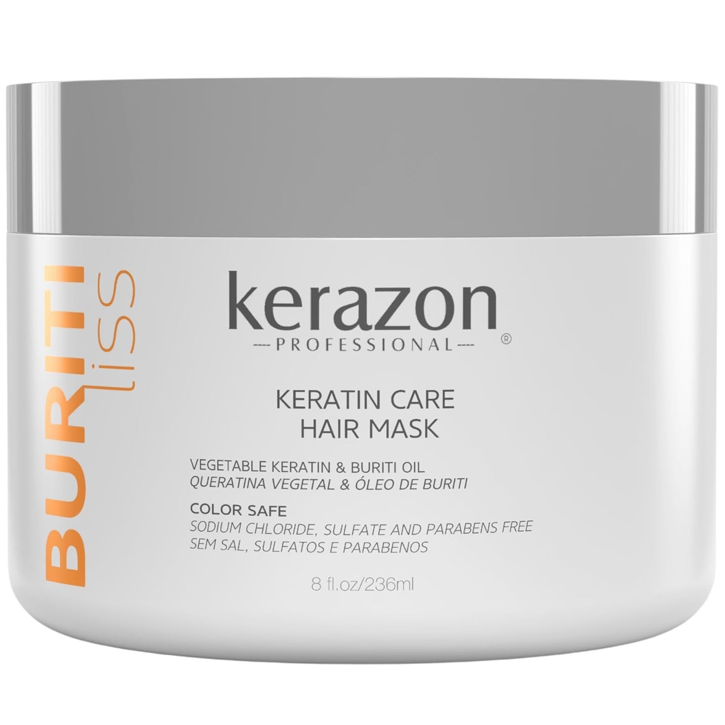 Kerazon Professional Hair Mask - Anti-Frizz Keratin Treatment for Deep Hydration | Moisturizing Care for Dry, Damaged Hair