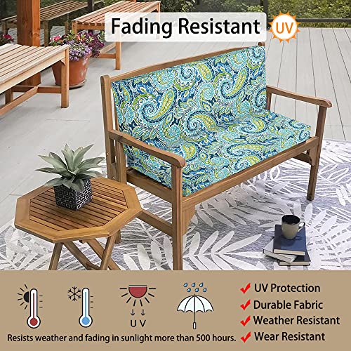 Magpie Fabrics Outdoor Bench Cushion Cover 42x18x3 Inch - Water & Fade Resistant