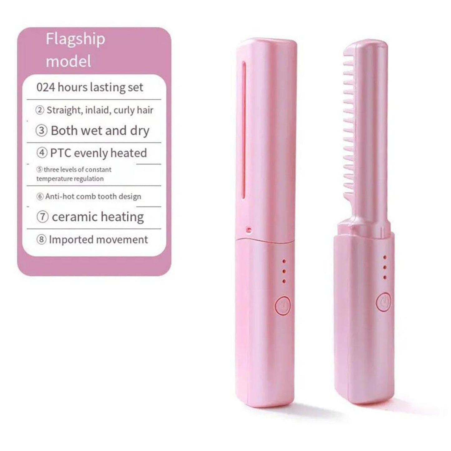 Sothread 5pc Straightener Split End Remover Device 3 in 1 Hair Straightener Curler and Trimmer for Dry Damaged Brittle Hair with Cord