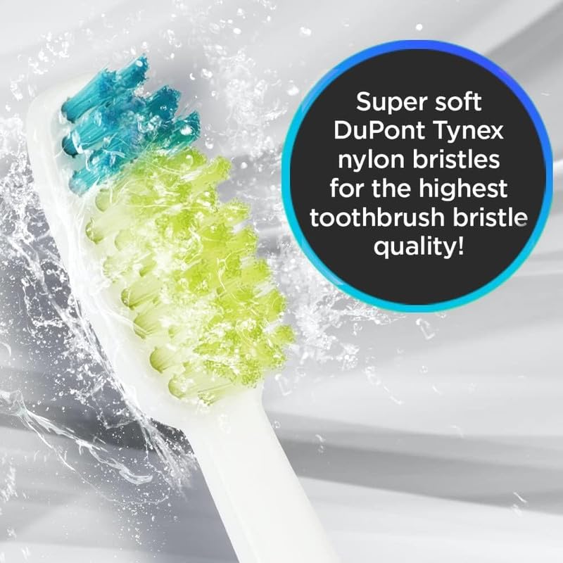 Voom Sonic Go 1 Replacement Brush Heads - 4 Count Soft Bristles