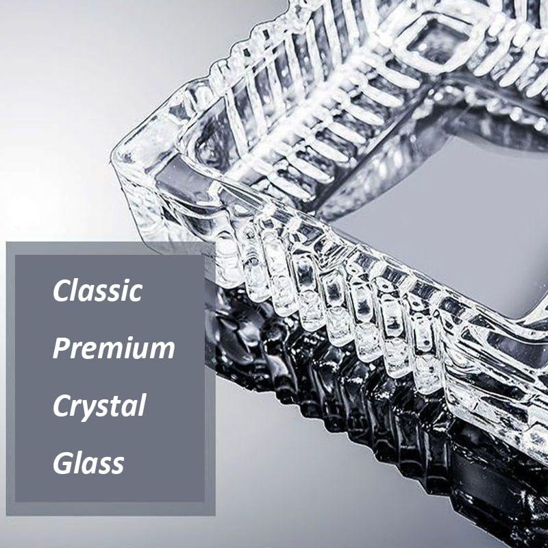 Handcrafted Glass Ashtray for Indoor & Outdoor Use - Elegant Decor