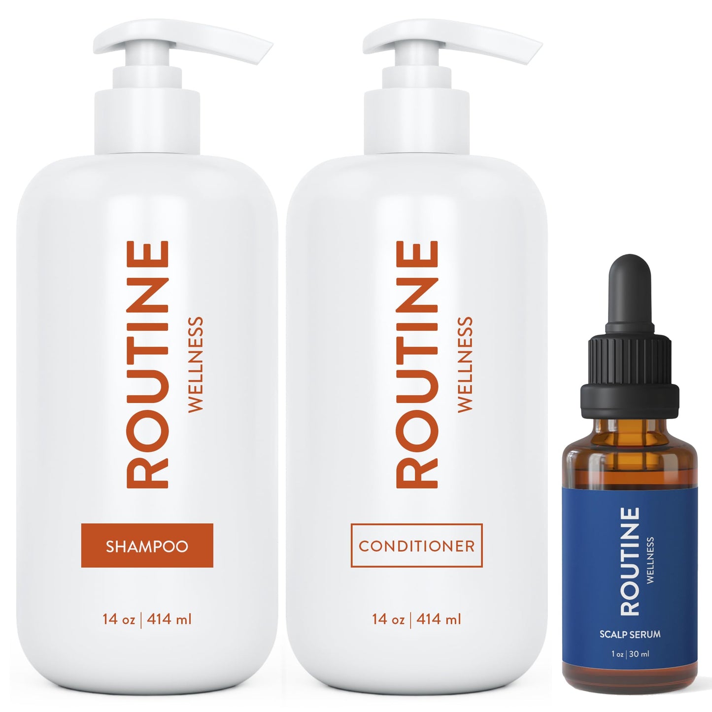 Routine Wellness Shampoo & Conditioner Coconut & Vanilla Set + Scalp Serum