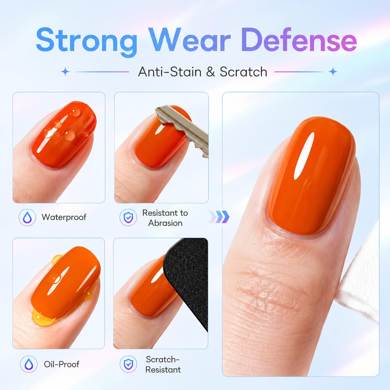 modelones Gel Top Coat, 15ml No Wipe Gel Nail Polish High Gloss Top Coat Shiny Long Lasting Clear Top for Acrylic Nails, Need U V/LED Lamp for Home DIY Gift Manicure Salon
