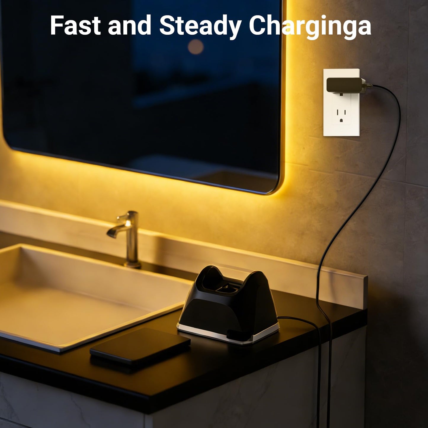 Charging Stand Compatible with Wahl Professional Cordless Clipper Charger Dock Compatible with Wahl Sterling and 5-Star Clippers 8148 8481 8591 81919 Replacement Parts 3801 Adapter