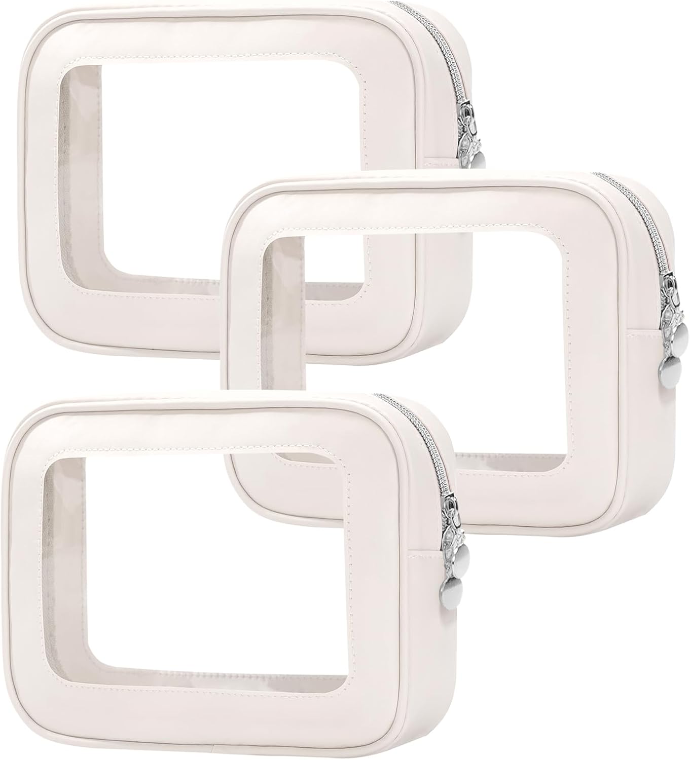 Clear Diaper Bag Organizer Pouch Set - 5PCS Waterproof Zipper Bags | TSA Approved Travel Essentials for Women & Kids
