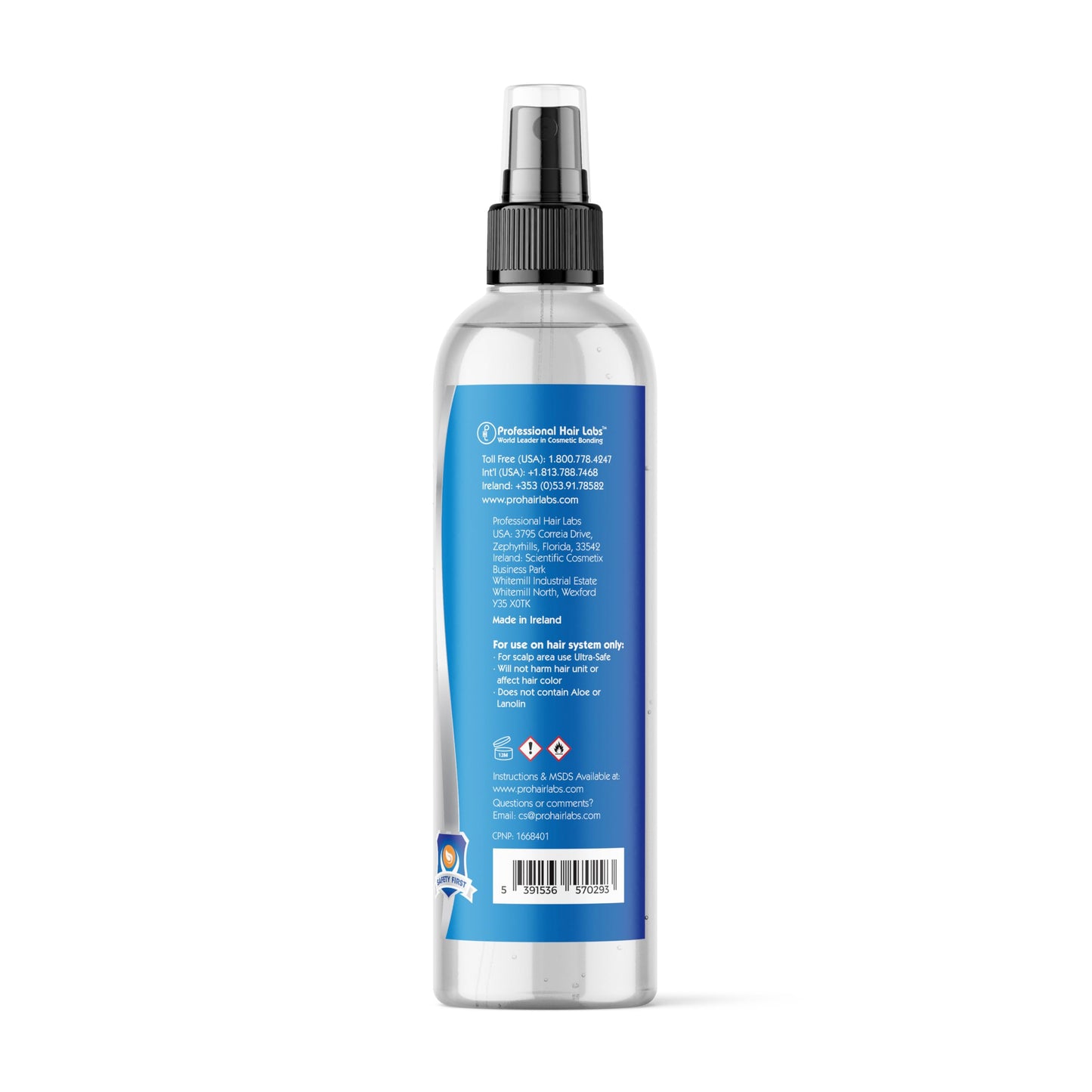 Professional Hair Labs Ghostbuster Wig Adhesive Remover | Fast-Acting Citrus Spray for Lace Wigs, Hair Extensions & Poly Systems – 8oz