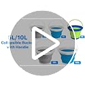 10L Collapsible Mop Bucket with Handle - Portable Cleaning Supplies