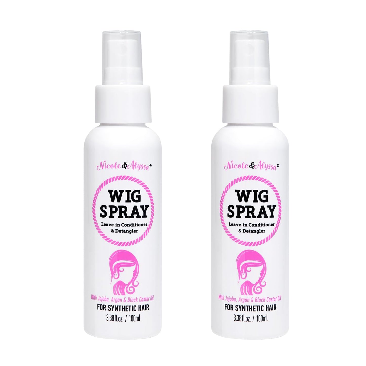 Wig Spray for Synthetic Hair - Leave-In Conditioner & Detangler | Travel Size (Pack of 1)