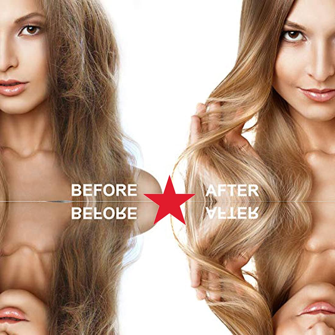 Brazilian Keratin Hair Treatment - Professional Salon Grade Blowout Smoothing | Large 4 Pc Set