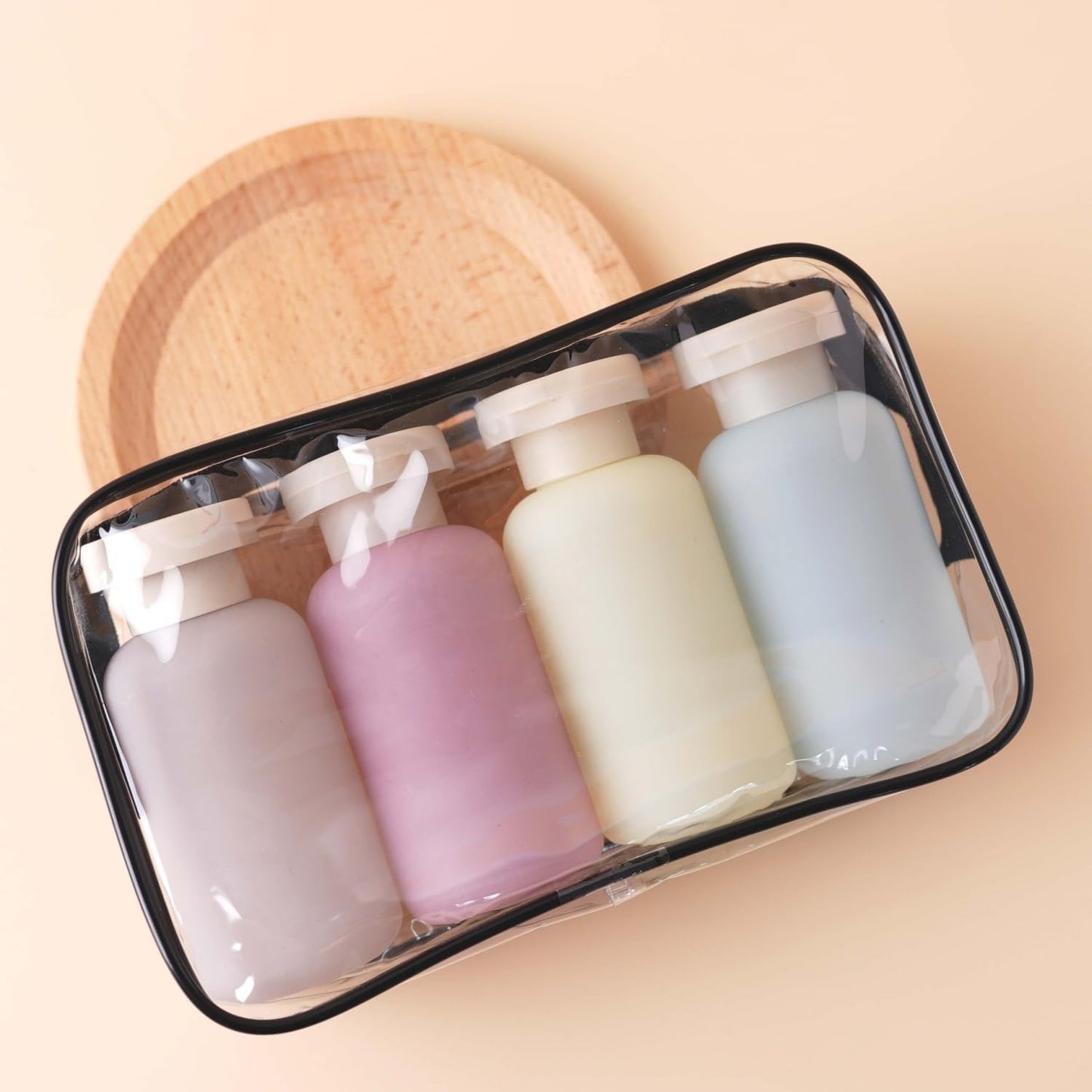 Travel Shampoo Bottles - Leak Proof Reusable Toiletry Containers | 3.4oz, 4-Pack, Garden Series