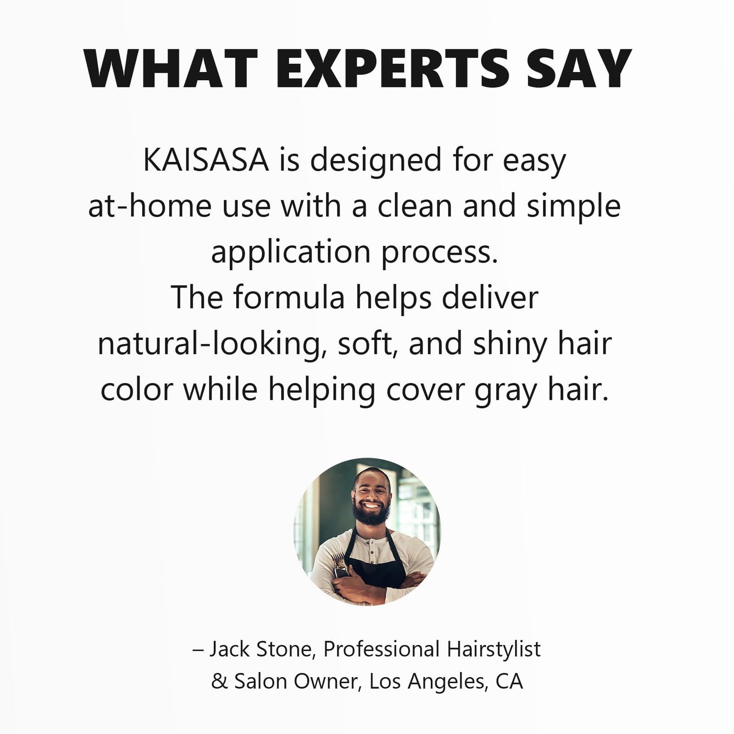 KAISASA Black Hair Dye Shampoo 3 in 1 for Gray Hair, Hair Color Shampoo for Women Men Grey Hair Coverage 500ml (Black)