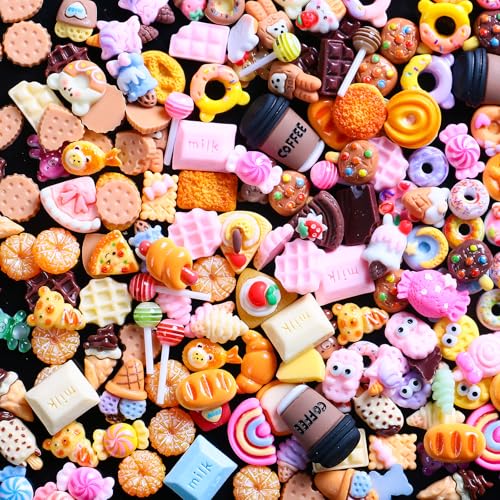 3D Kawaii Candy Nail Charms Cartoon Art Design DIY Crafts Accessories