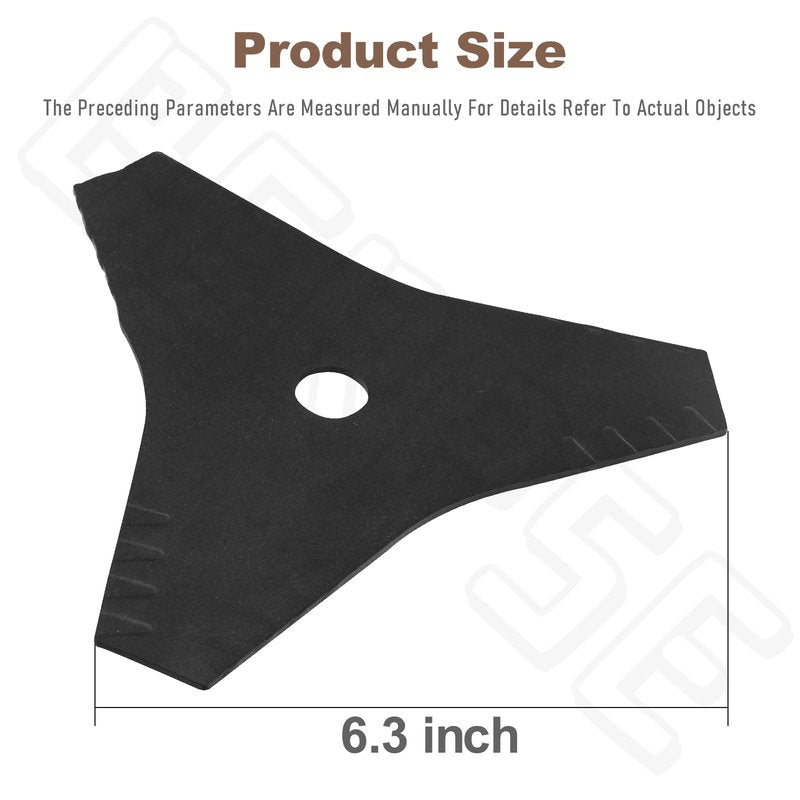 BERPSE (2 Pack) 530402967 3-Point Electric Edger Blade 8-1/2 Inch Compatible with Husqva-RNA Craftsman Jonsered Cutting and Edging Grass, Replaces 85718